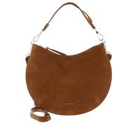 COCCINELLE Sunup Handbag Suede Leather Cognac