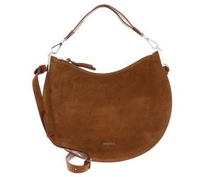 COCCINELLE Sunup Handbag Suede Leather Cognac