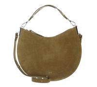 Coccinelle Sunup Suede Schultertasche olivgrün, Rauleder, Damen