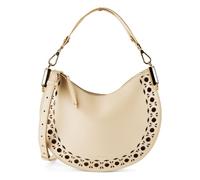 Coccinelle Sunup Schultertasche Leder 33 cm beige