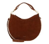 COCCINELLE Sunup Suede Leather Eco Shearling Shoulderbag Natural / Cuir
