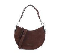 Coccinelle Sunup Suede Schultertasche dunkelbraun, Rauleder, Damen