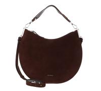 COCCINELLE Sunup Suede Shoulder Bag Brunette