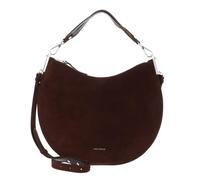 Coccinelle Sunup Suede Shoulder Bag Brunette