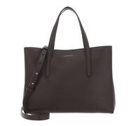 COCCINELLE Swap Handbag Grained Leather Coffee