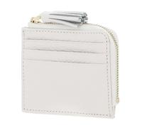 COCCINELLE Tassel Credit Card Holder Blanco