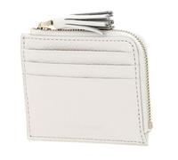COCCINELLE Tassel Credit Card Holder Coconut Milk
