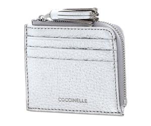 COCCINELLE Tassel Credit Card Holder Silver