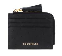 COCCINELLE Tassel Ostrich Credit Card Holder Noir