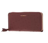 COCCINELLE Tassel Ostrich Zip Around Wallet Carruba