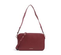 Coccinelle Tebe Schultertasche dunkelrot, genarbtes Rindsleder, Damen