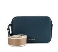 Coccinelle Umhängetasche Tebe genarbtes Leder 18 cm Blau