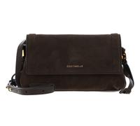 COCCINELLE Thess Mini Bag Suede Leather / Grained Leather Fango / Fango