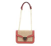 COCCINELLE Marvin Twist Rafia Handbag Natural / Geranium