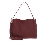 COCCINELLE Wallace Handbag Double Grainy Leather Brandy / Gren. Red