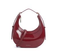 Coccinelle Whisper Schultertasche dunkelrot, glattes Rindsleder, Damen