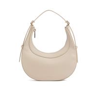 Coccinelle Leder Handtasche Schultertasche Whisper Grained Leather Mini Bag Sandshell beige