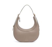 Coccinelle Whisper Schultertasche taupe, genarbtes Rindsleder, Damen