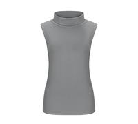 Cocila Ärmellos Tank Top Damen Tee Womens Fit Turtleneck Slim Blouse Shirt Sleeveless Solid Women's Features: Kurzes (Grey, S) Oberteile Sommer Tops Women Weiss Für Elegant Schwarzes Weiße