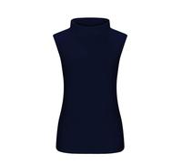Cocila Ärmellos Tank Top Damen Tee Womens Fit Turtleneck Slim Blouse Shirt Sleeveless Solid Women's Features: Kurzes (Blue, XL) Tanktops Für Trägershirt Blusentops Sommertops Weiße Tops Schwarz