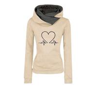 Cocila Ärmellose Strickweste Damen Damen-Hoodie, lässiger Slim-Fit-Hoodie, bedruckter Love Plus -Pullover-Hoodie Bonprix Pullover Damen