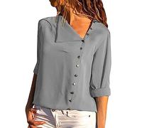 Cocila Angebot des Tages Blitzangebot Kurzarm Bluse Damen Weiß Geripptes Kurzarm Tshirt Damen Mit Knopfleiste Sommer Oberteile Damen Große Größen Sweatshirt Damen Baumwolle Sommer Sachen Damen Sale