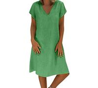 Cocila Angebot des Tages Sale Kleid Grün Damen Elegant Trägerkleidchen Damen Kleid Damen Farbverlauf Midikleid Mit Trompetenärmel Kleider Frühling Damen Mein Bestellung Sale