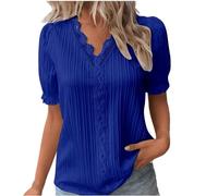 Cocila Angebot des Tages Sale Oberteile Damen Elegant Kurzarmshirt Damen Blusen Große Größen Shirt Langarm Damen Rosa Bluse Damen Baumwolle Sale Angebote Damenmode Sale