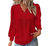 Cocila Angebote des Tages Heute Blitzangebote Tshirt Damen Rundhals Langarm Oversize Kleidung Damen T Shirt Weiss Langarm Grüne Bluse Damen Elegant Damen Große Größen Sale