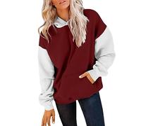 Cocila Angebote des Tages Sale Hoodie Teddy Fleece Damen Bauchfreie Pullover Damen Pullover Mit Kapuze Fuer Damen Weisser Sweatshirt Damen Damen Sweatjacke Weiss Lang Sale Angebote Bestellung