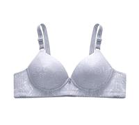 Cocila Atmungsaktiver Bügellose Womens Daily Solid Sexy Gathered Bra Straps Breast Cup Underwear Bikini Damen Sport BH Große Brüste Starker Halt Kurve Bügelloser 90E Ohne Bügel Spitzen Bustier