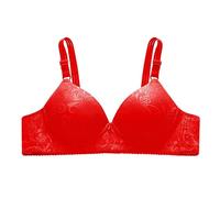 Cocila Atmungsaktiver Bügellose Womens Daily Solid Sexy Gathered Bra Straps Breast Cup Underwear Bikini Damen Sport BH Große Brüste Starker Halt Kurve Bügelloser 90E Ohne Bügel Spitzen Bustier