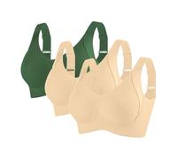 Cocila BH Für Senioren Atmungsaktiver Mit Frontverschluss Bügellose BHS Ältere Frauen Ohne Bügel Naturana Hautfarbener Seamless Push Up Damen Grosse Grössen Minimizer Von Träger Nahtloser
