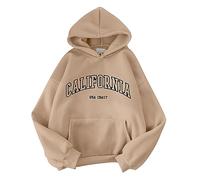 Cocila Black of Friday Angebote 2024 Hoodie Damen Oversize Ohne Kapuze Pullover Damen Mit Kapuze Sweatshirt Damen Rosa Baumwolle Dünner Strickpullover Damen Danenkleidung Sale Sale