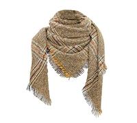 Cocila Black of Friday Damen Sale Angebote Tuecher Und Schals Damen Winter Chiffon Stola Mit Knopf Buff Multifunktionstuch Warm Loop Schal Damen Creme Beige Damen Sale Marken Blitzangebote