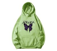 Cocila Black of Friday Damen Winterjacke Hoodie Mit Rueckenprint Damen Hoody Decke Damen Reissverschluss Trainingssweater Damen Damen Pullover Sommer Langarm Damenmode Sale Marken Elegant