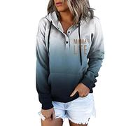 Cocila Blitzangebote des Tages Heute Befristet Hoodie Mit Rueckenprint Damen Uebergangsmantel Mit Kapuze Damen Fleece Sweatshirt Damen Damen Longpullover Grosse Groessen Mein Bestellung Sale