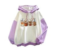 Cocila Blitzangebote des Tages Zwillingsherz Hoodie Damen Damen Pullover Tunika Sweatjacke Damen Mit Kapuze Trekking Sweatshirt Damen Fuchsia Sweatjacke Lang Weiss Sale Angebote Bestellung