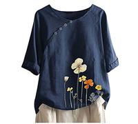 Cocila Bluse Damen Sommer Damen Bluse Blusen Shirt Kleider Damen Elegant Mit Ärmel Damen Bluse Long Tshirt Damen Lang Kleidung Damen Glitzer T Shirt Weihnachtsmotiv
