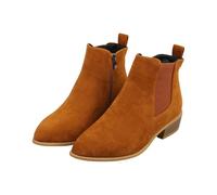 Cocila Damen Chelsea Boots Cowboystiefel Pu für in Volltonfarbe Stiefel | Mittlerer Wadenhöhe Absatz Und Klobigem Winterstiefeletten Schnürboots Schuhe Winter Botki Damskie Winterschuhe
