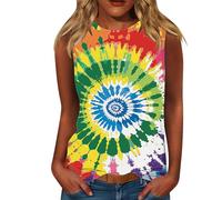 Cocila Damen Tops Sexy U-Ausschnitt Tank Top T Shirt Ärmelloses Oberteil Rundhals Elegantes Mit Flügelärmeln Einfarbig Strukturiertes Casual Basic Kurzarmshirt Grünes (Yellow, XXXL) Blusentop