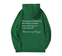 Cocila Damenmode Black of Friday Hoodie Decke Damen Baumwolle Kapuzen Sweatjacke Damen Sweatjacke Oversize Damen Pullover Rückenprint Oversize Pullover Teenager Mädchen Meine Bestellung Sale Angebote