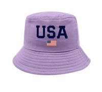 Cocila Fischerhut Damen Baumwolle Sonnenhut Mit Aufschrift 4. Juli Independence Day American Honors, Für Erwachsene, Unisex, Angeln, Sonnenhut, Schwarz Strohhut (Light Blue, One Size) Fischer