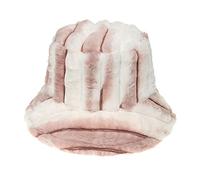 Cocila Fischerhut Damen Baumwolle Sonnenhut Weiblicher Winter-Tie-Dye-Neuer Gestreifter -Hut-Tag-Warmer -Hut Trendy Männer Im Freien Freizeit-Topf-Hut Regenhut Wasserdicht (Pink, M) Sonnenhüte