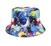 Cocila Fischerhut Modischer Sommerhut Tie Dye Bedruckter Für Männer Und Frauen, Reisen, Basin-Hut, Outdoor-Sonnenschutz, Sonnenhut Stoffhut Herren (Blue, One Size) Damen Baumwolle Fischerhüte