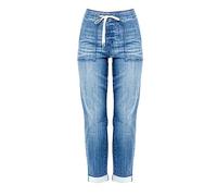 Cocila Frühling und Jeans Damen lose Harun Hosen Taille lässige gerade Jeanshosen Für Stretch 7/8 Kunstlederhose Schwarz Laufhose Lang Mit Tasche Nur Die Warm Und Transparent Strumpfhose