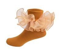 Cocila Herren Damen Socken Children'S Socks With Lace Girls Ankle Kids Dance Sock For Cute Baby Frilly Sneaker Mit Gummi 40 Tennissocken Sport Sportsocken Schwarz 39 35-38 Braun 6-8 Jahre