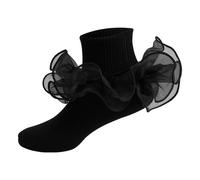 Cocila Herren Damen Socken Children'S Socks With Lace Girls Ankle Kids Dance Sock For Cute Baby Frilly Sneaker Mit Gummi Statement Tennissocken 39 Baumwolle 39-42 Baumwoll Schwarz 4-6 Jahre