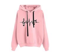 Cocila Jacken Für Damen Damen-Sweatshirt mit Rundhalsausschnitt, Langen Ärmeln, bedrucktem Kapuzenpullover, modisches, lockeres Oberteil Schneemann Pullover Damen