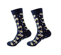 Cocila Lustige Socken Frauen Und Winter Bedruckte Mittlere Strümpfe Gestrickte 45 Damen 39-42 Bunt Baumwollsocken Schwarz Lange Herren 43-46 Hohe Für Weiss Streifen Hoch Schwarze Ai